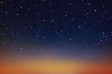 beautiful starry night sky on summer time ,stars background