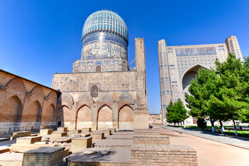 Naklejka premium Bibi Khanym Mosque - Samarkand, Uzbekistan