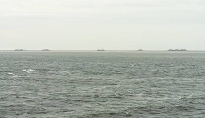 Obraz premium Hallig Langeneß in der Nordsee