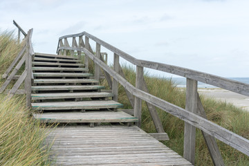 Strandzugang an der Nordsee in Amrum