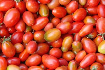 Fresh tomatoes at the market
