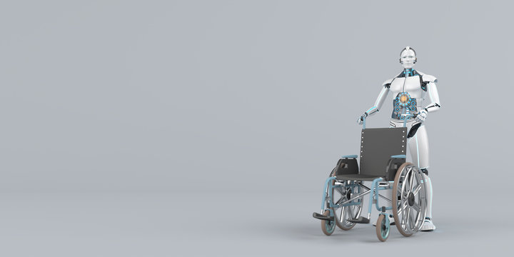 Medical Robot With Wheel Chair