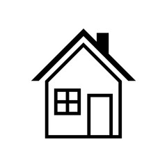 House icon Vector simple flat logo symbol