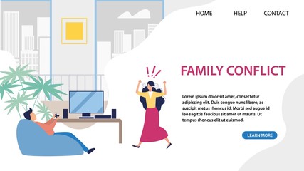 Landing Page for Service Solving Family Conflict