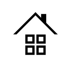 House icon Vector simple flat logo symbol