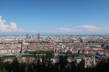 Fototapeta na wymiar Blick über Lyon