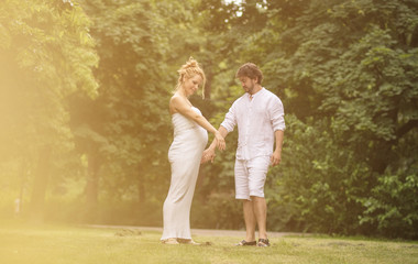 Fototapeta premium Summertime sweethearts.