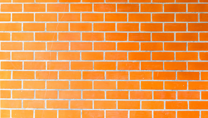 Empty red brick wall textured background.