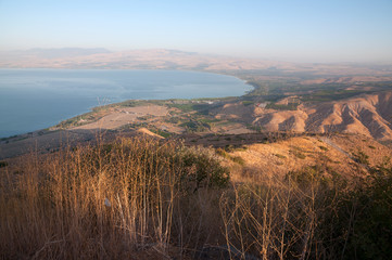 The Sea of Galilee from the Golan Heights
