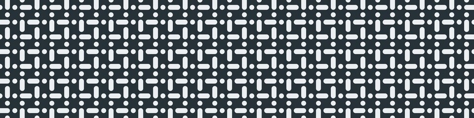 Fototapeta na wymiar Truchet Motif Pattern Generative Tile Art background illustration