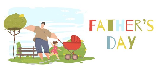 Father Day Greeting Card Summer Weekend Vacation