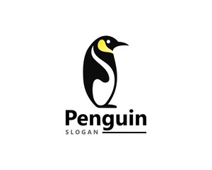 Creative Penguin Logo Template vector icon illustration design