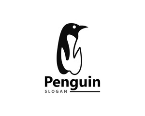 Creative Penguin Logo Template vector icon illustration design