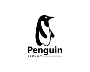 Creative Penguin Logo Template vector icon illustration design