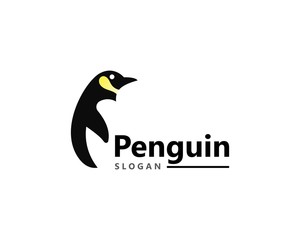 Creative Penguin Logo Template vector icon illustration design © arif23