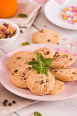 Chocolate chip cookies. 