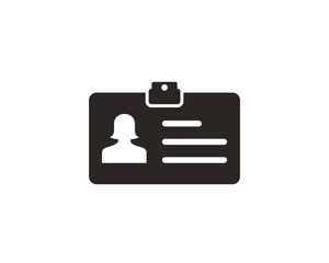 ID card icon symbol vector