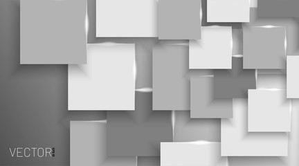 Vector white box Abstract background Gray blank. EPS 10