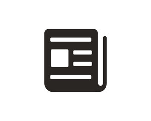 Newspaper icon symbol vector