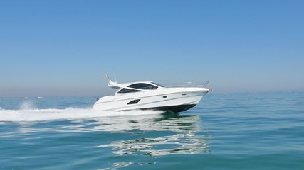 yacht in the sea