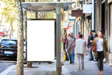 Mock up of an Outdoor Billboard Advertisement - obrazy, fototapety, plakaty