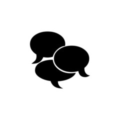 Speech bubbles Icon vector flat design