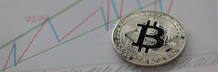 Focus on distinctive and significant currency lying on important corporate papers with charts and graphs that show profit and income. Blurred background