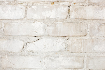Texture, brick, wall, it can be used as a background . Brick texture with scratches and cracks