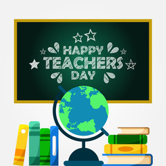 World Teacher Day Vector Design Template