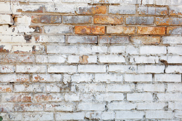 Fototapeta premium Texture, brick, wall, it can be used as a background . Brick texture with scratches and cracks