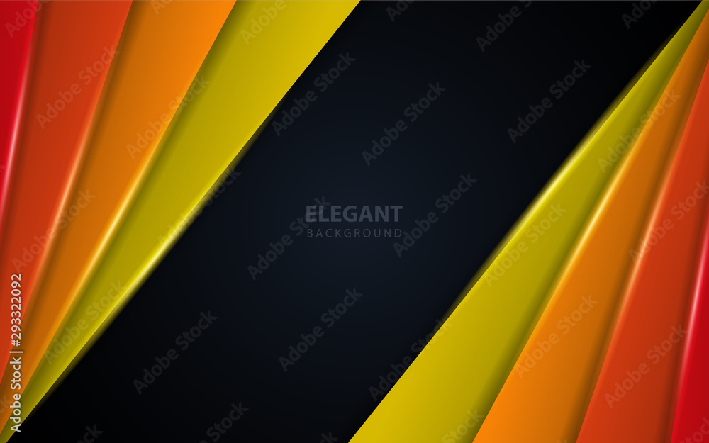 Poster abstract background with paper overlapping background.modern shape gradient color for use element co