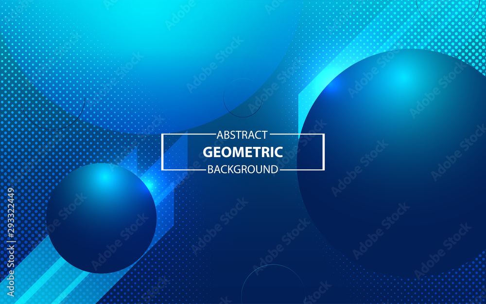Poster trendy blue gradient background with lighting effect. modern vector design template for use element 