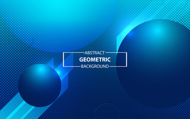 Trendy blue gradient background with lighting effect. Modern vector design template for use element cover, banner, wallpaper, theme, presentation, website