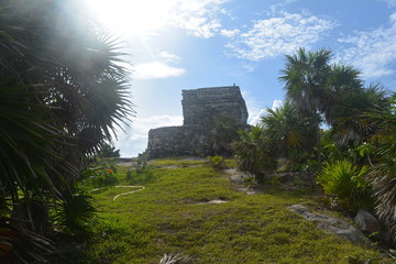 Maya Ruine Meer Mexiko 