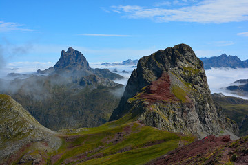 Naklejka premium Pirineo de Huesca - Pico Anayet - Ibones de Anayet