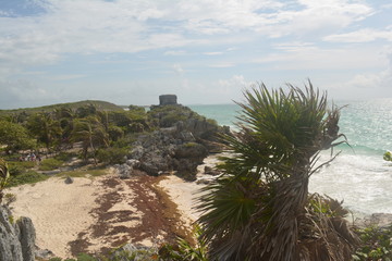 Maya Ruine Meer Mexiko 