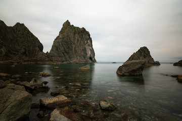 北海道積丹島武意海岸の景色