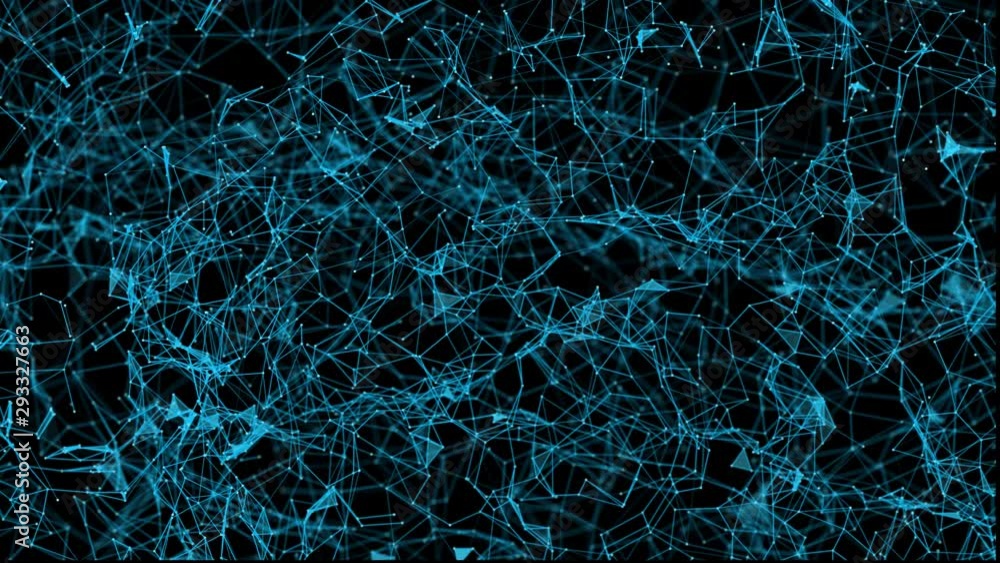 Wall mural abstract digital lines as technology background