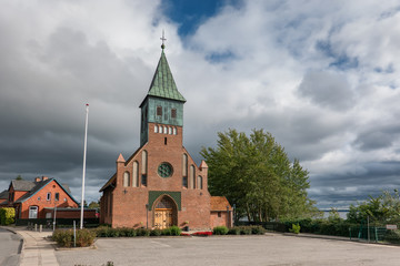 Fototapeta premium Egernsund small church near Flensborg fjord, Denmark