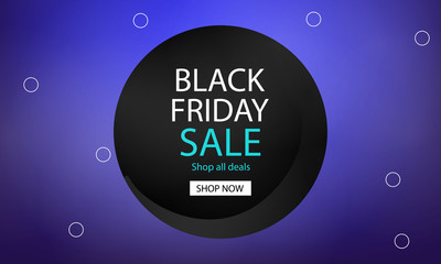 Fototapeta premium Black friday sales banner 