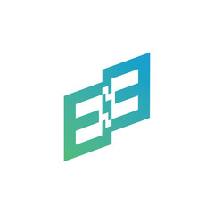 initial E logo template