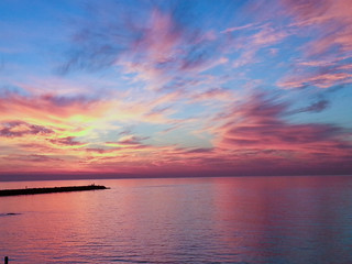 Amanecer precioso en la playa de Malaga © Alejandro GM