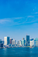 Naklejka premium 東京の風景 Tokyo city skyline , Japan.