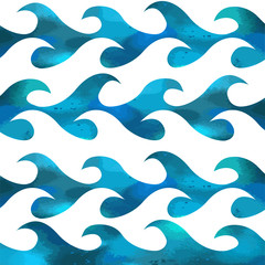 Obraz premium Waves are an abstract background. Vector illustration