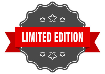 limited edition red label. limited edition isolated seal. limited edition