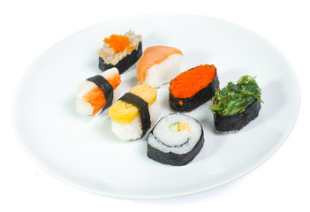 sushi isolated on white background