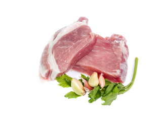 isolated raw meat