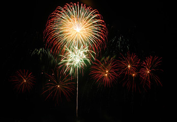 Colorful fireworks
