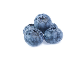 blueberries isolated on white background