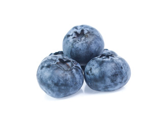 blueberries isolated on white background
